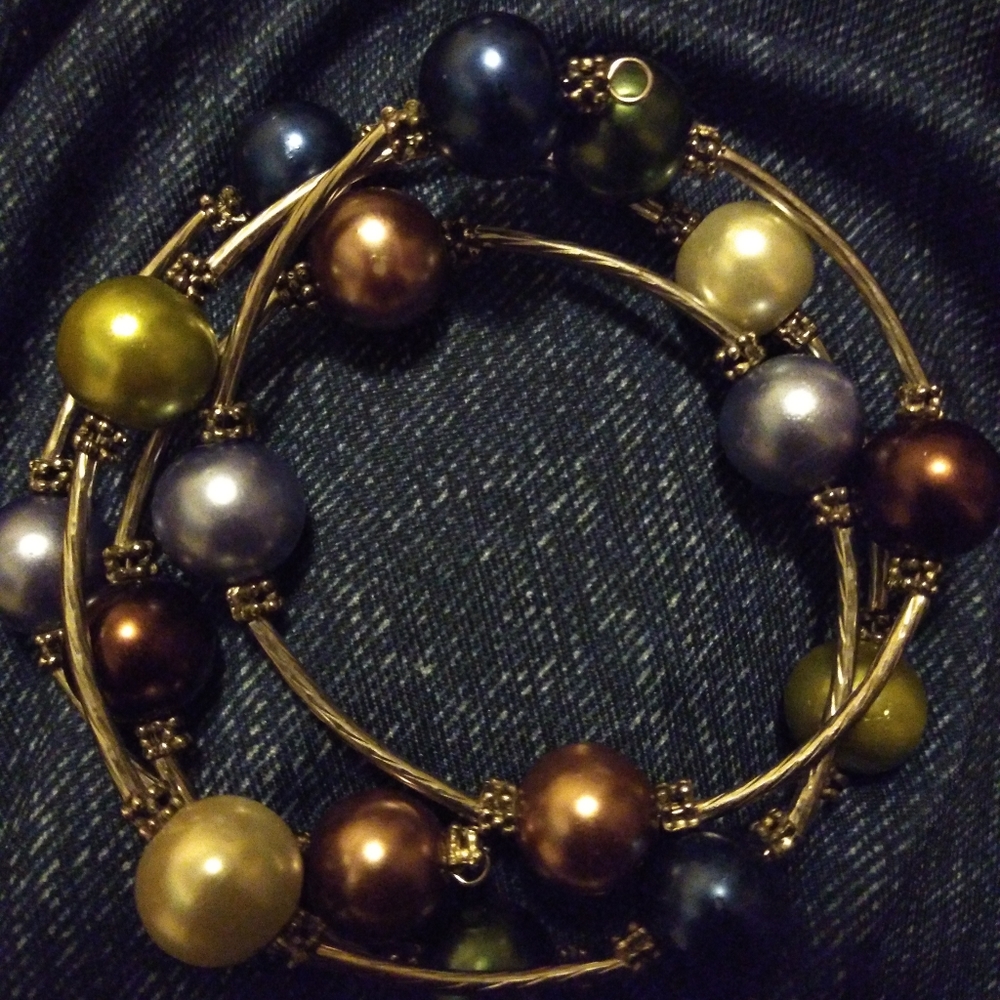 MFA Boston Liquid Silver Wrap Bracelet